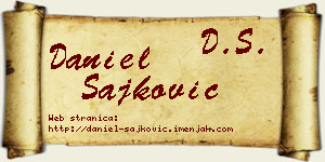 Daniel Šajković vizit kartica